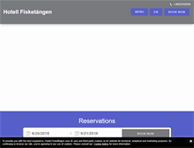 Tablet Screenshot of hotellfisketangen.se
